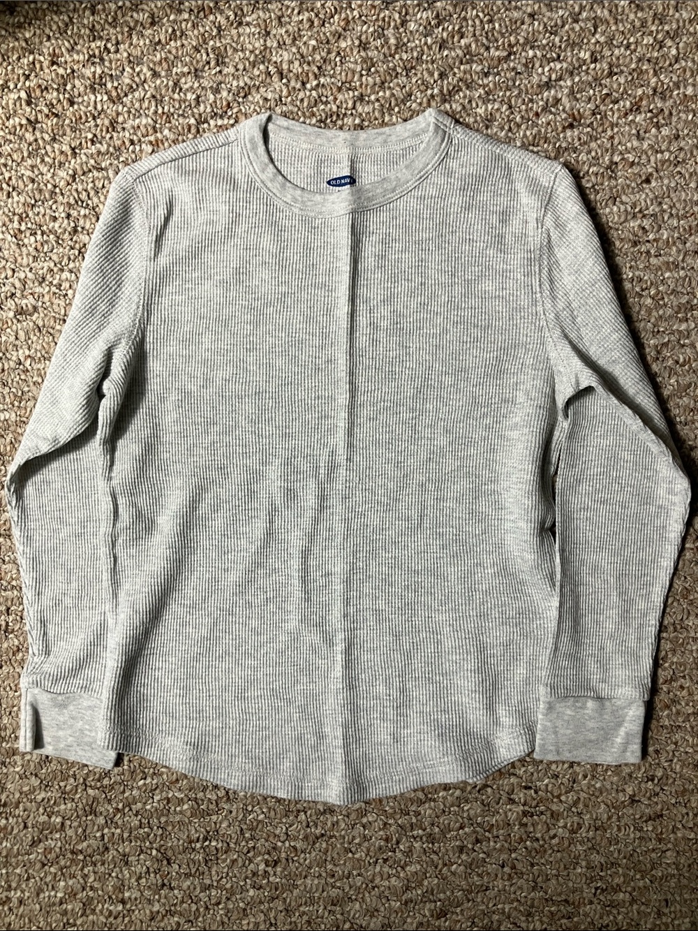 Old Navy Men's Ribbed Crewneck Sweater - Light Gray